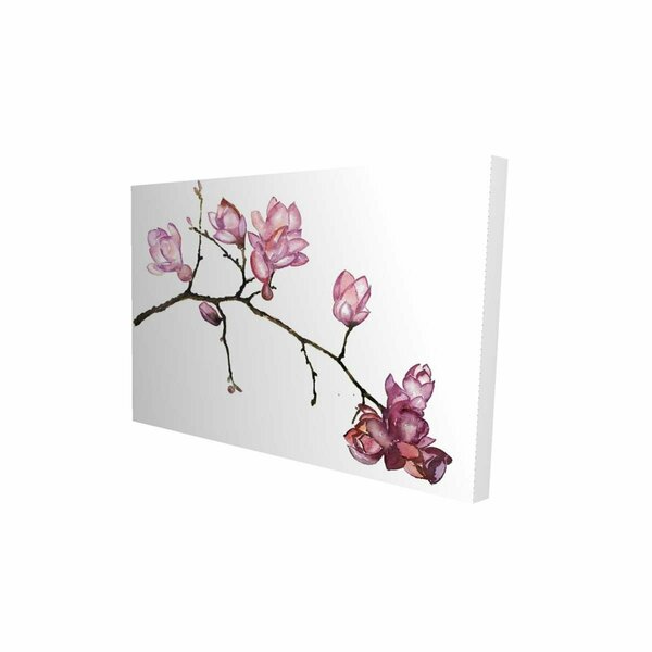 Fondo 12 x 18 in. Branch of Cherry Blossoms-Print on Canvas FO2784597